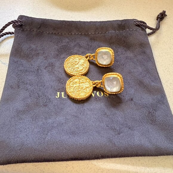 Julie Vos Trieste Coin Statement Earring - Picture 3 of 4